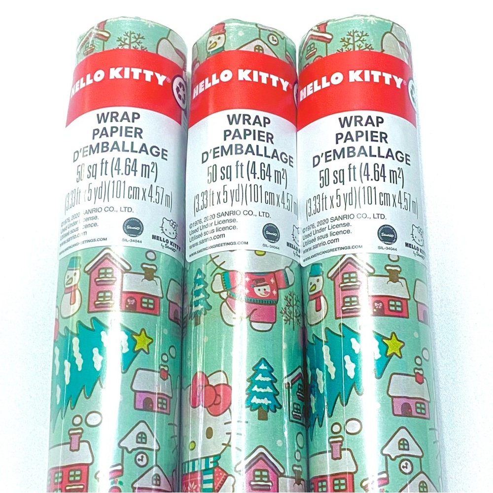 HELLO KITTY VINTAGE CHRISTMAS WRAPPING PAPER - Picture 2 of 2